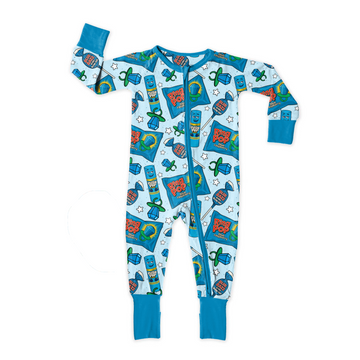 Blue Raspberry Dreams Zipper Sleeper **PreOrder**