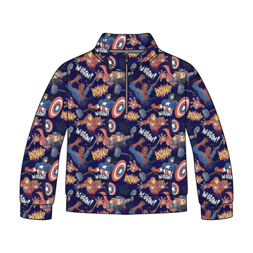 Heroes Of The Multiverse Quarter Zip-Up **PreOrder**