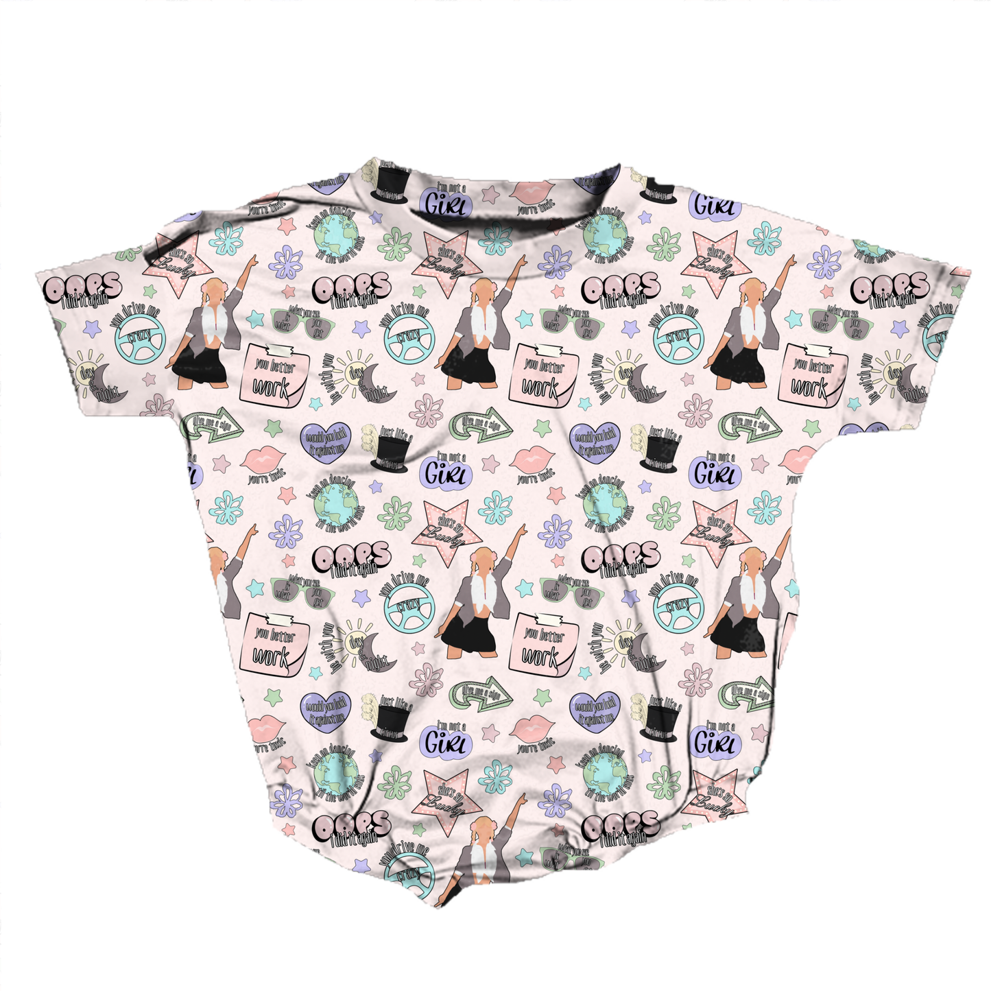 Give Me A Sign Romper *RTS*