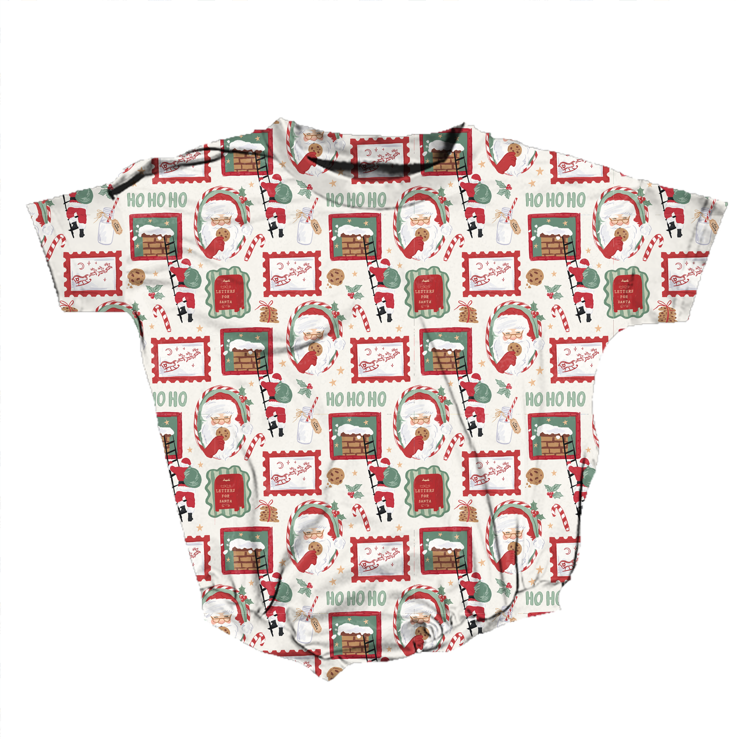 Holiday Postmarks Romper **Preorder**