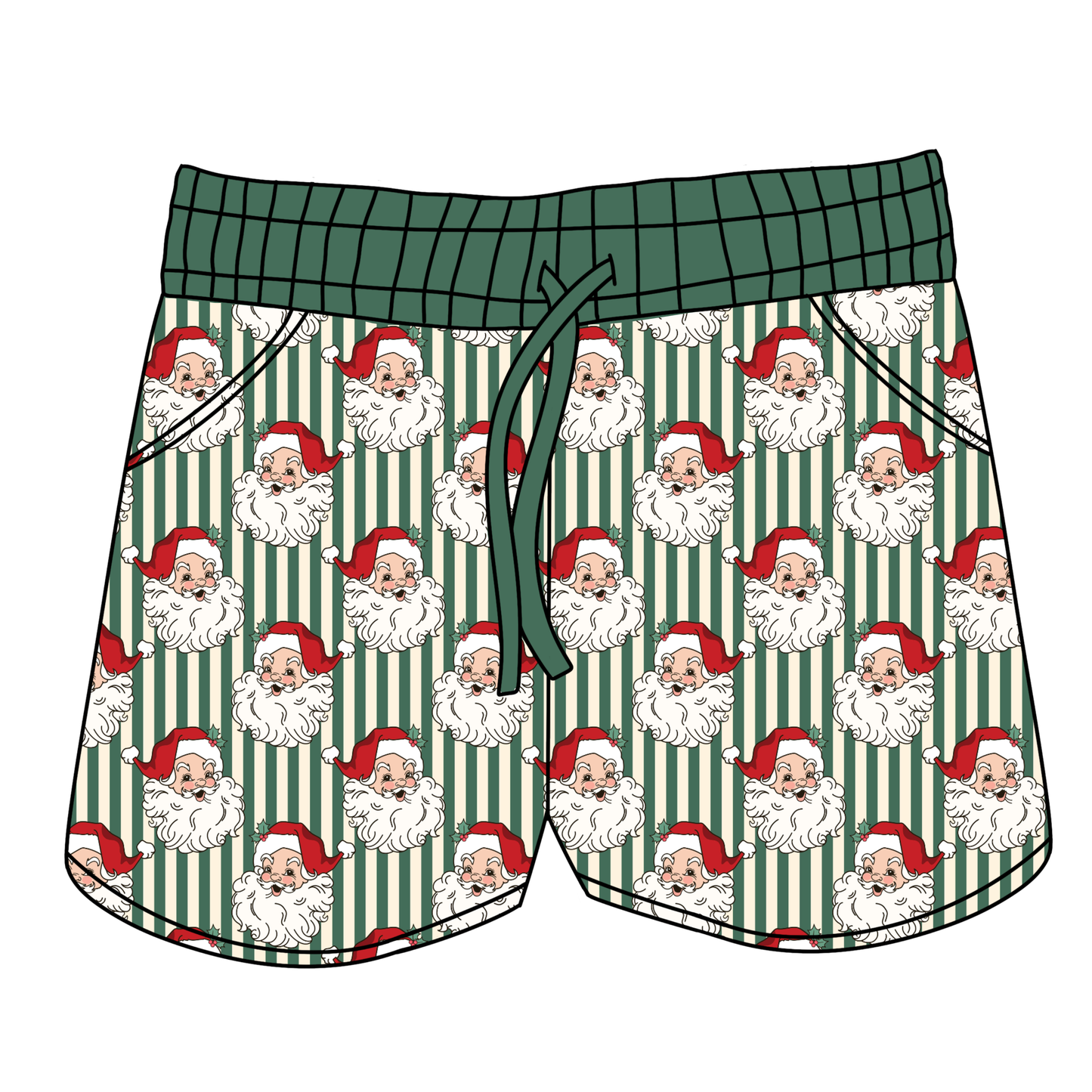 Vintage Santa Vibes Women's Shorts **PreOrder**