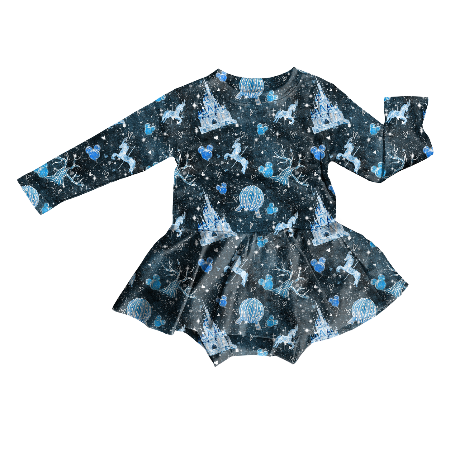 Magical Wonderland Bodysuit Youth Twirl Dress **PreOrder**