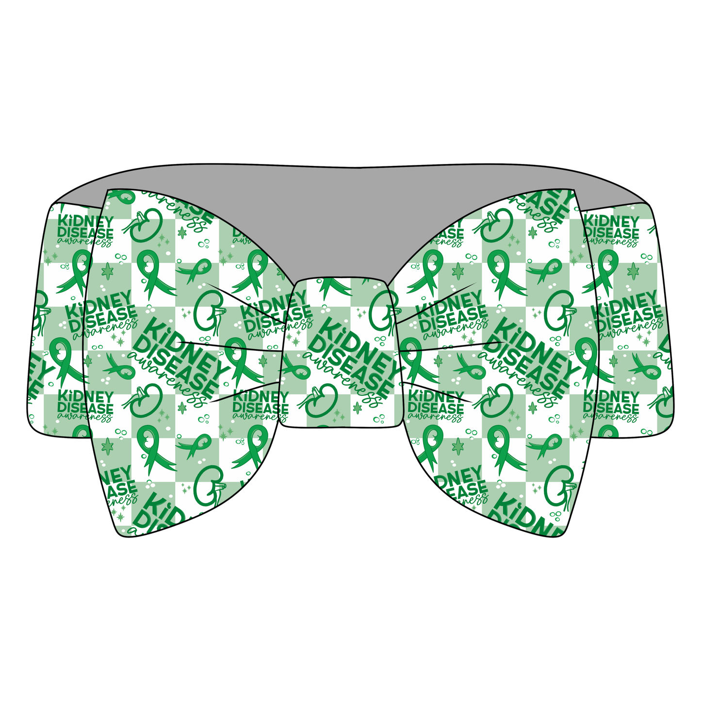 Kidney Disease Awareness Bamboo Bow Headband *RTS*