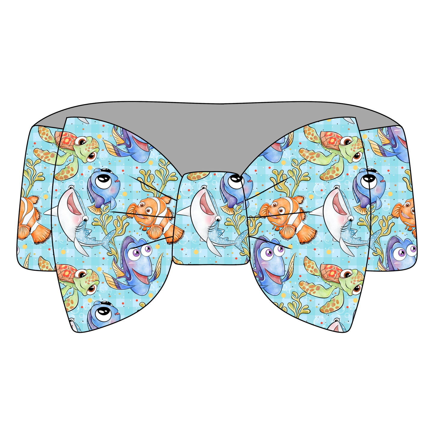 Coral Reef Crew Bamboo Bow Headband *RTS*