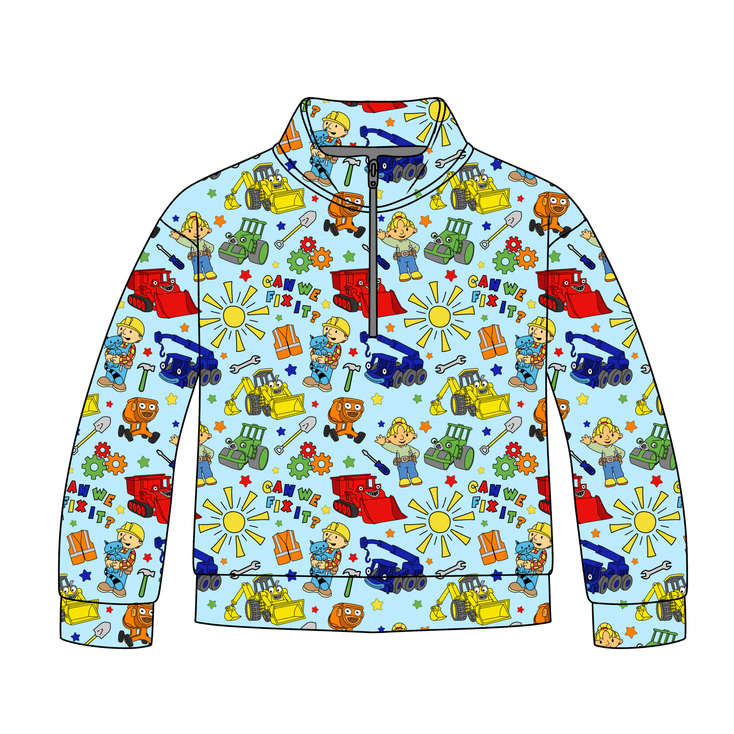 Little Builders Quarter Zip-Up *RTS*