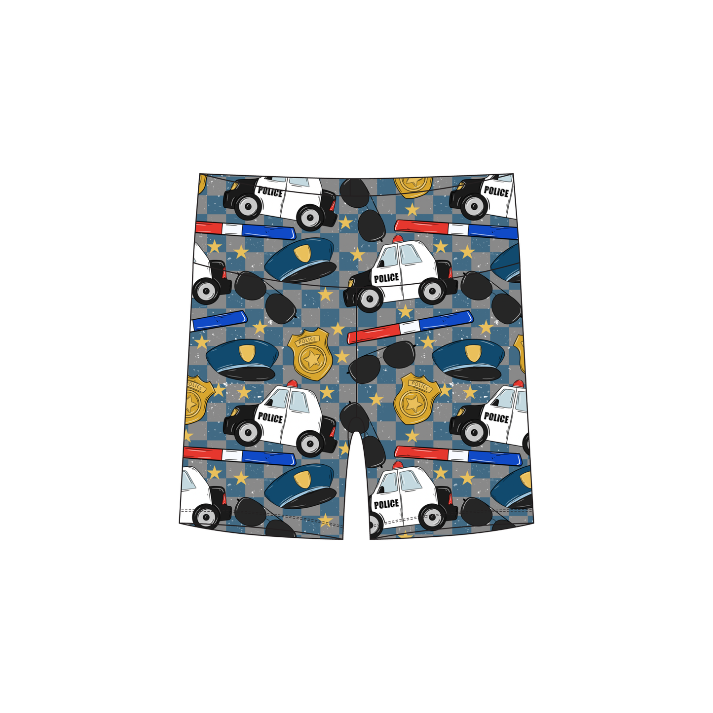 Blue Line Brave Youth Biker Shorts *RTS*