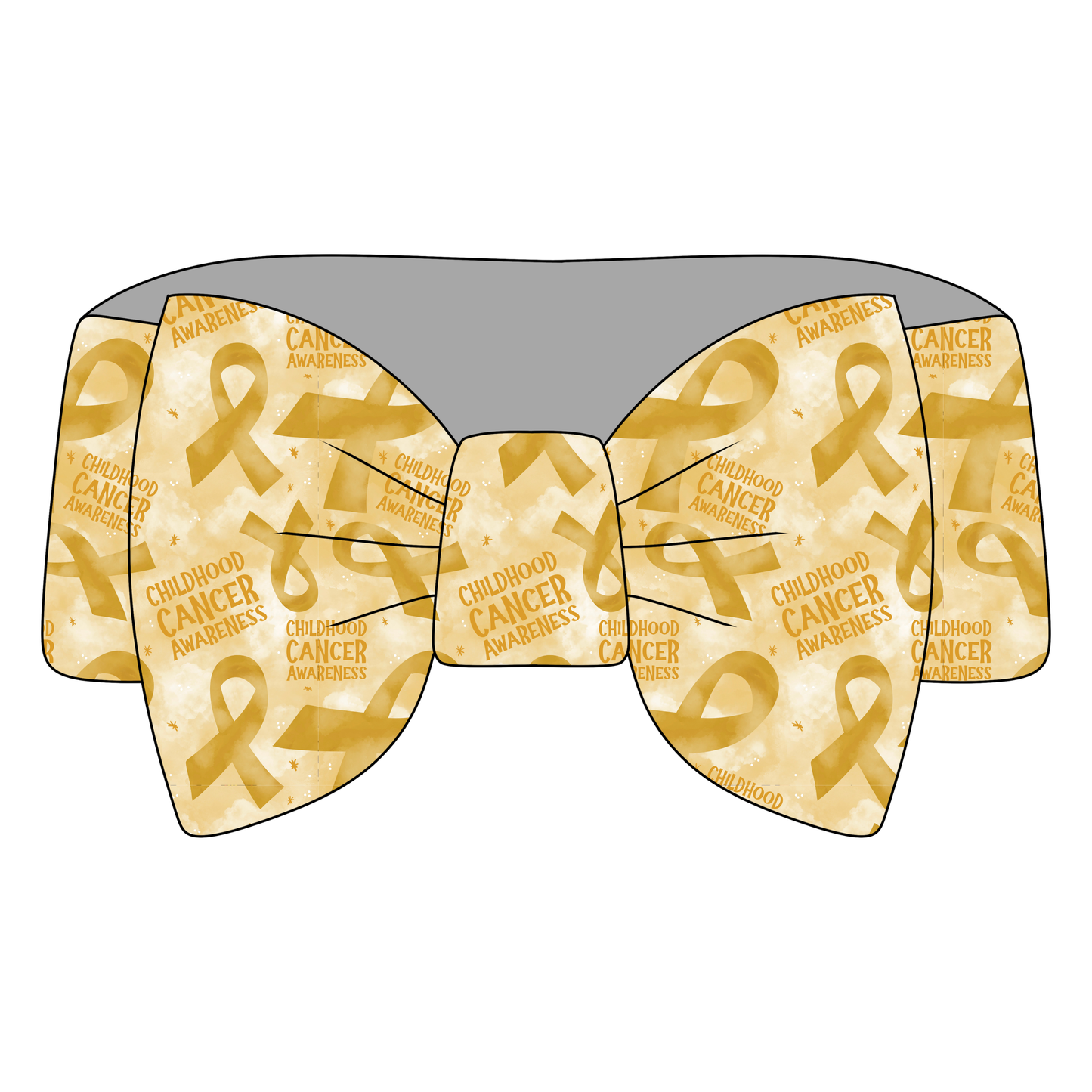 Childhood Cancer Awareness Bamboo Bow Headband **PreOrder**