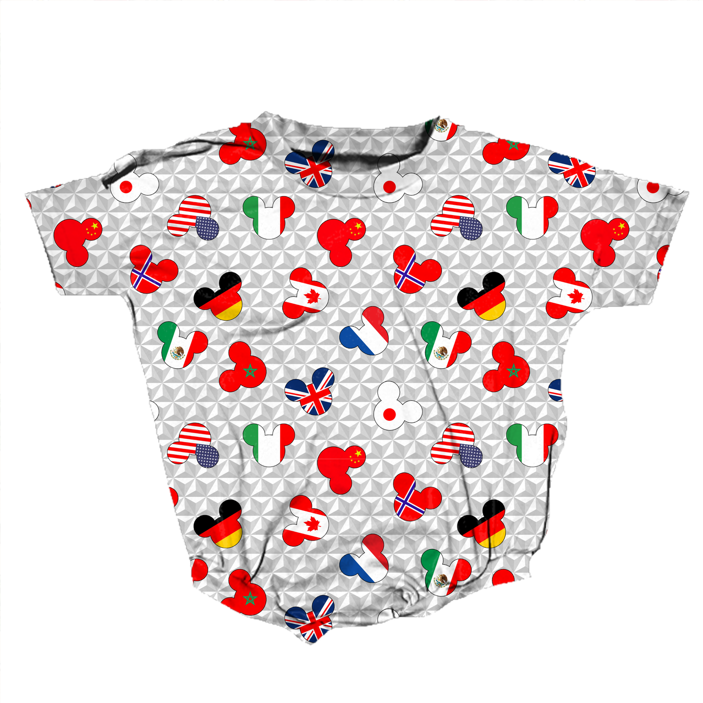 Passport to Play Medically Adaptable Romper *RTS*