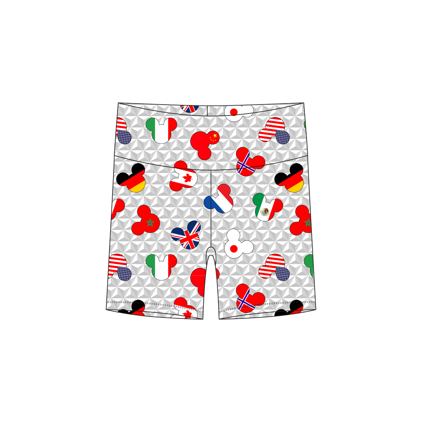 Passport to Play Biker Shorts *RTS*
