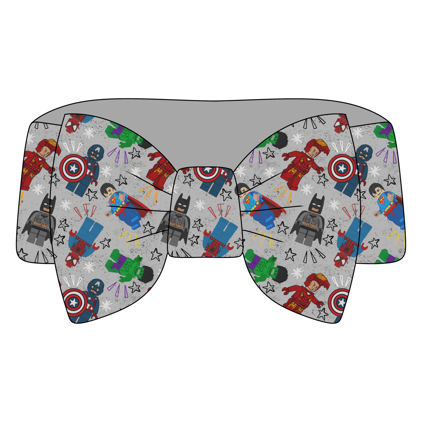 Brick Hero Squad Bamboo Bow Headband *RTS*