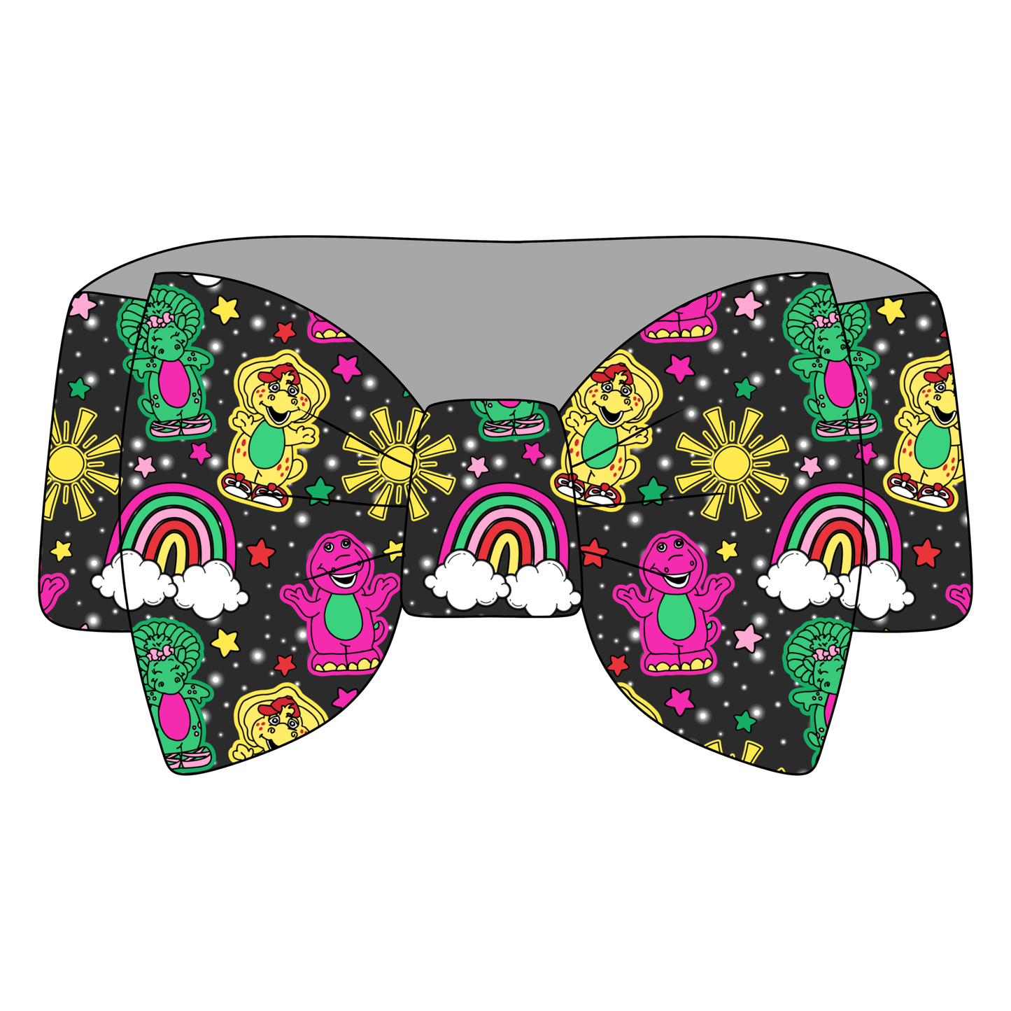 Little Dino Besties Bamboo Bow Headband *RTS*