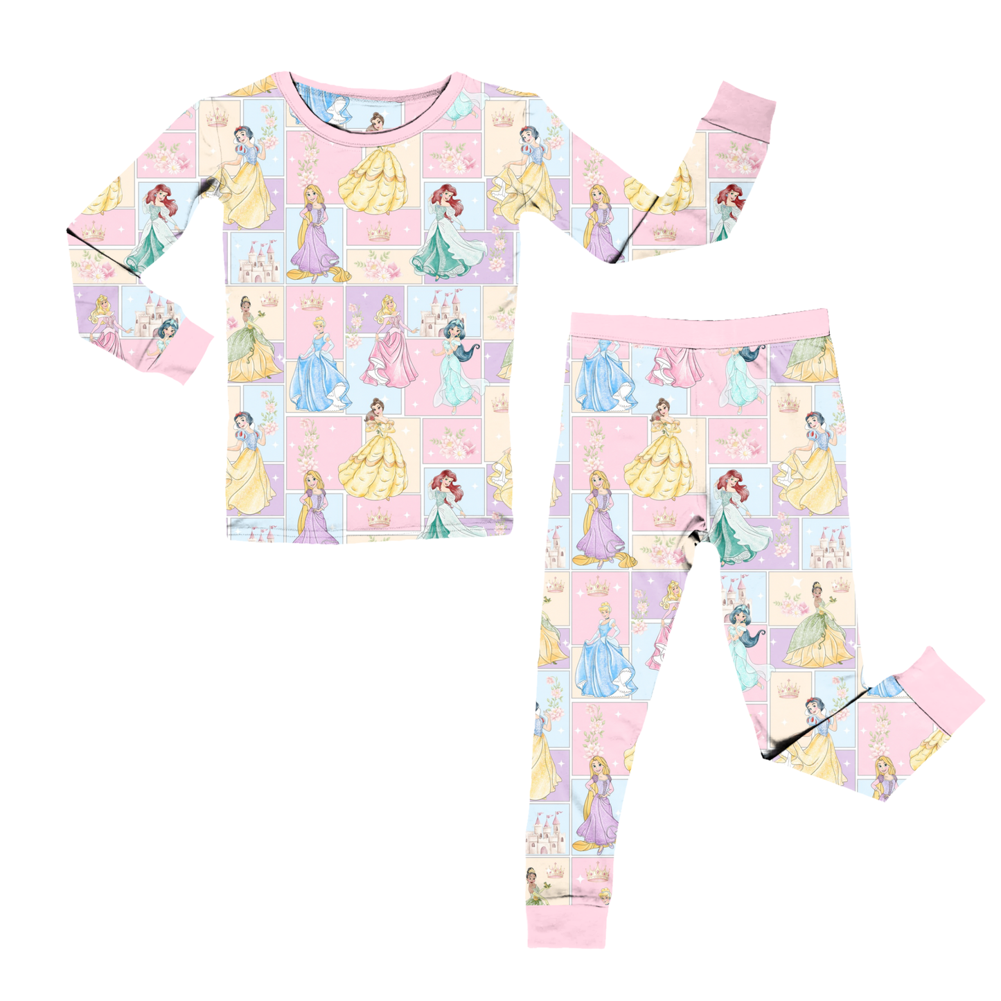 Princess Patchwork Youth Pant Set *RTS*