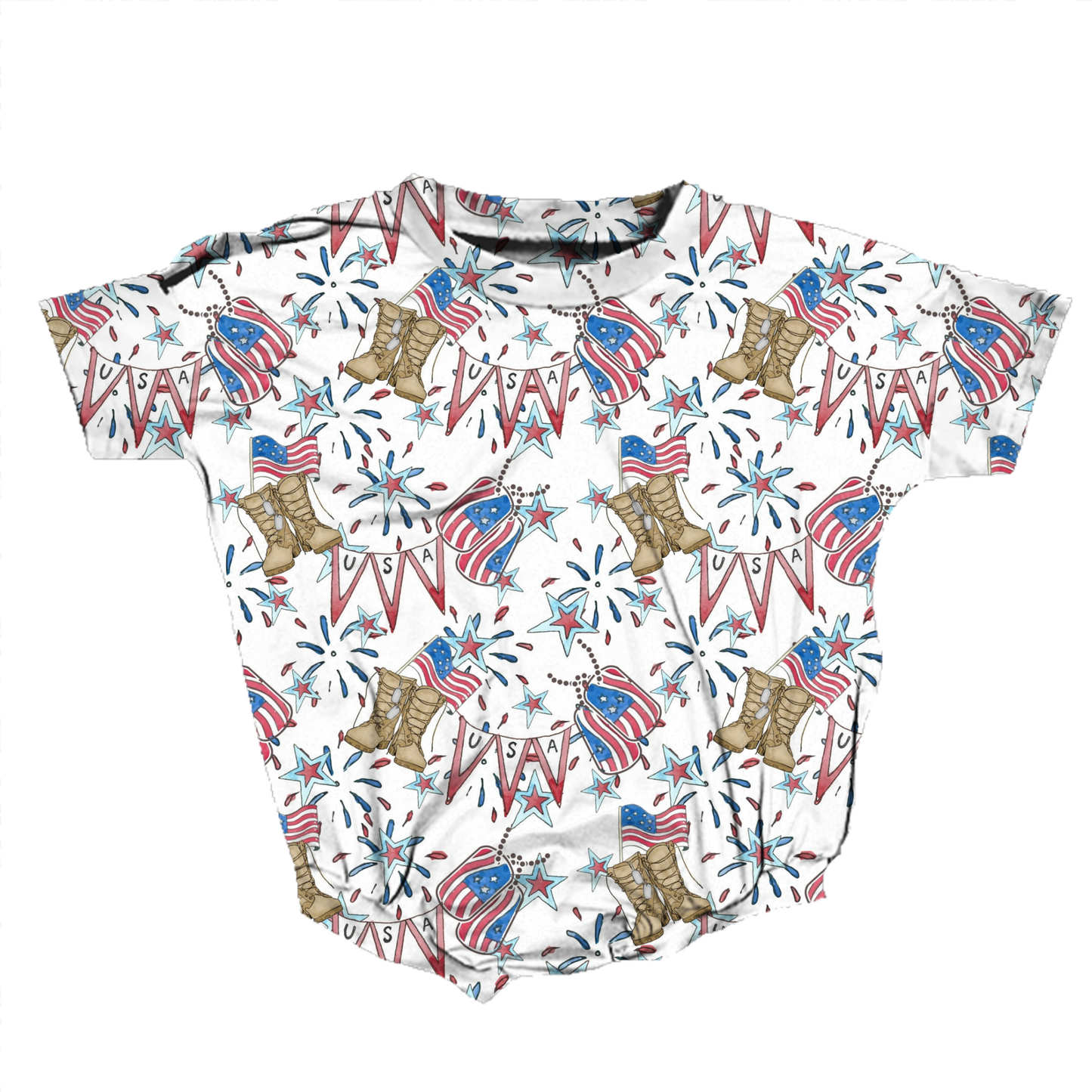 Liberty Boots Romper *RTS*