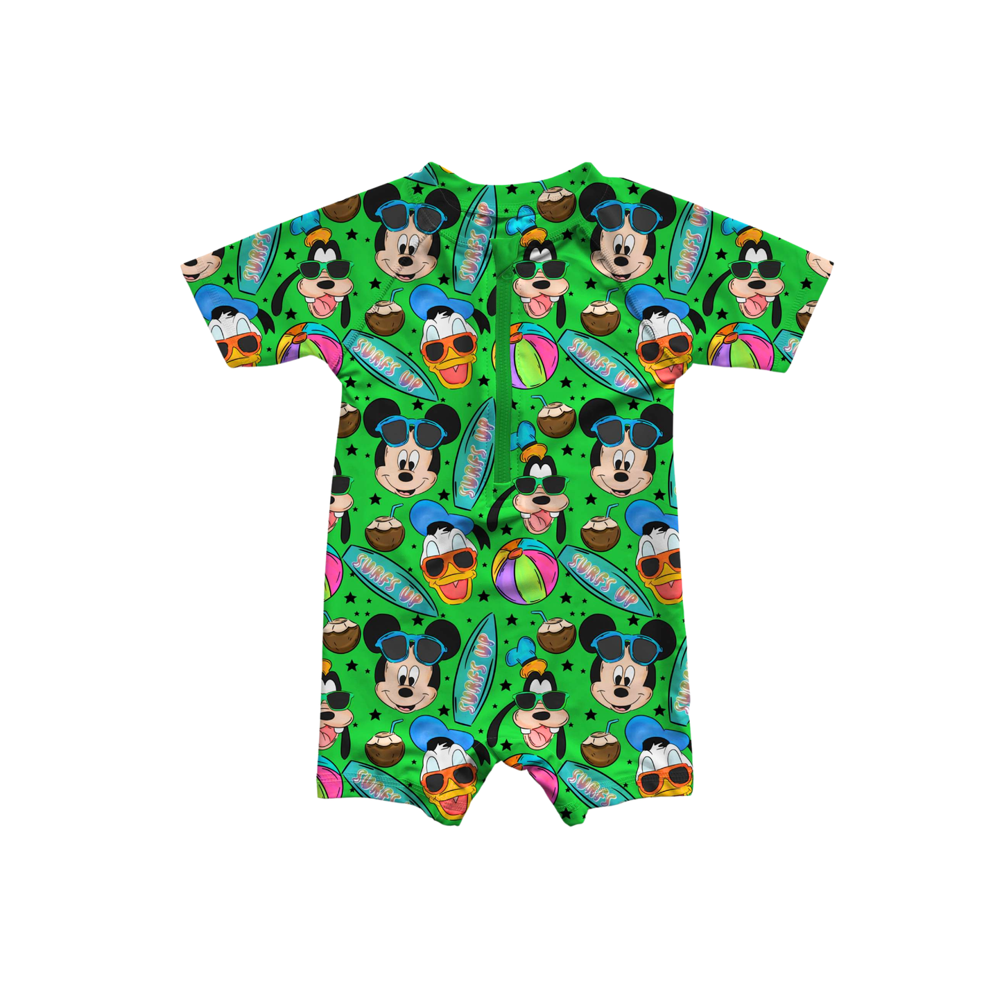 Surfin' Sidekicks Rashguard Boys One-Piece Medically Adaptable Swimwear *RTS*
