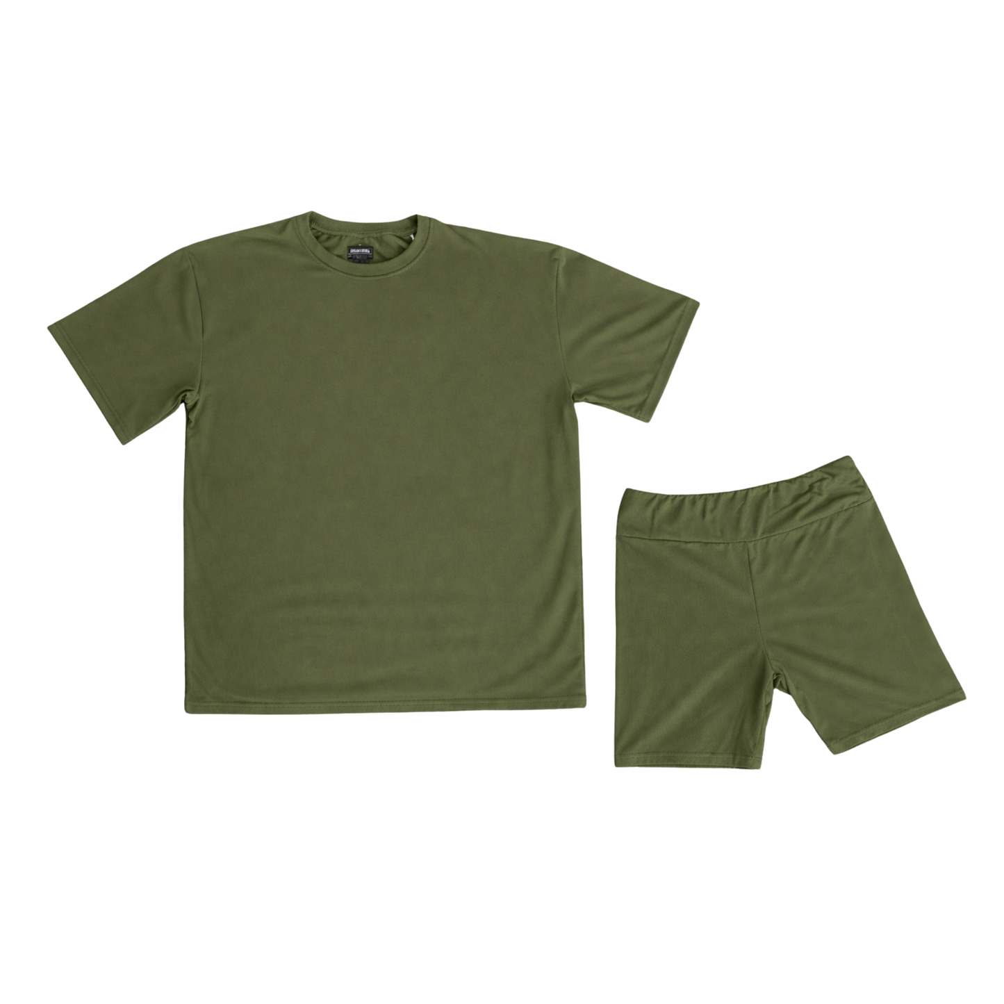 Army Green Women's Biker Short Set *RTS*