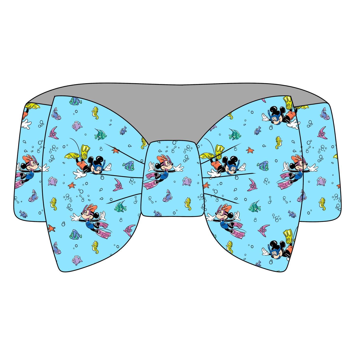 Deep Sea Dreamers Bamboo Bow Headband *RTS*