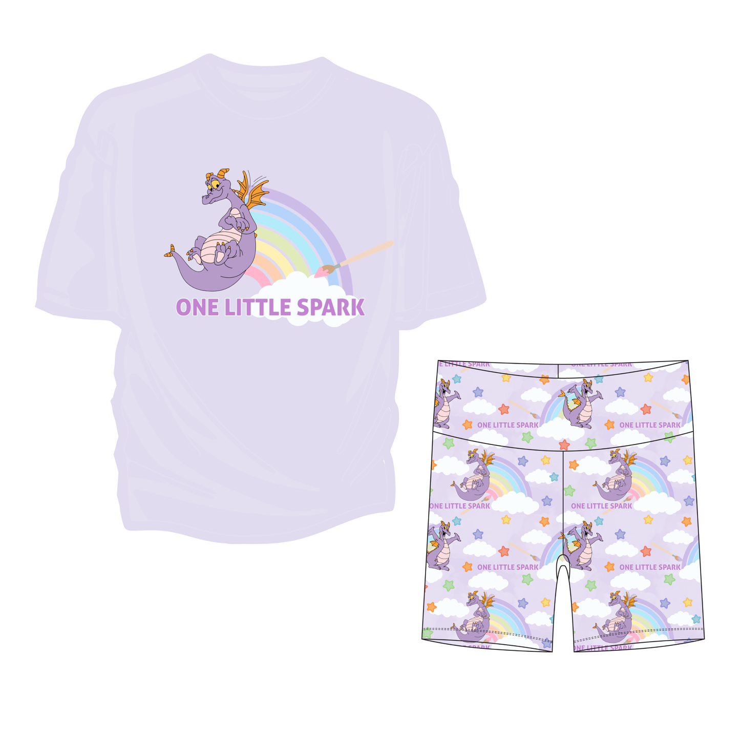 Spark of Imagination Youth Girls Biker Short Set *RTS*