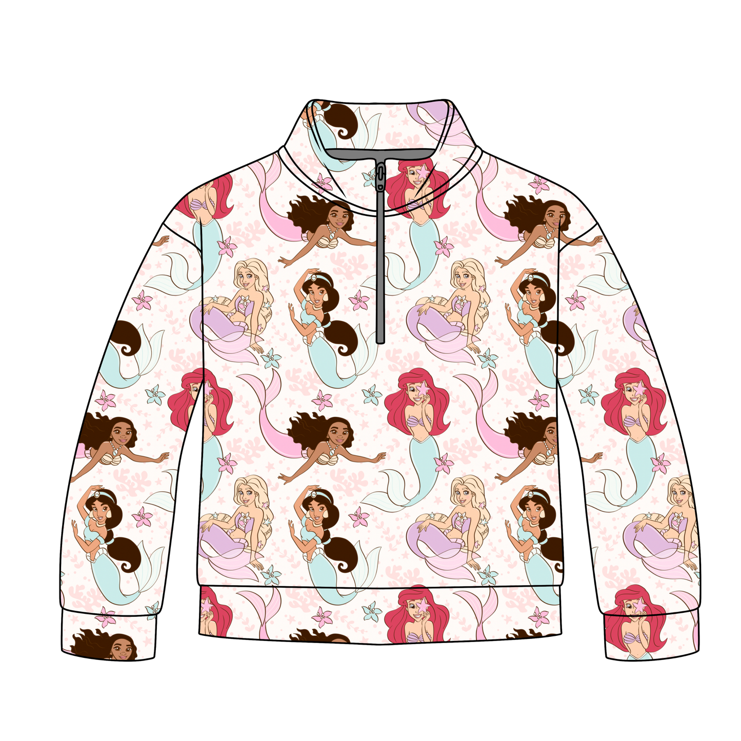 Magical Mermaids Quarter Zip-Up *RTS*