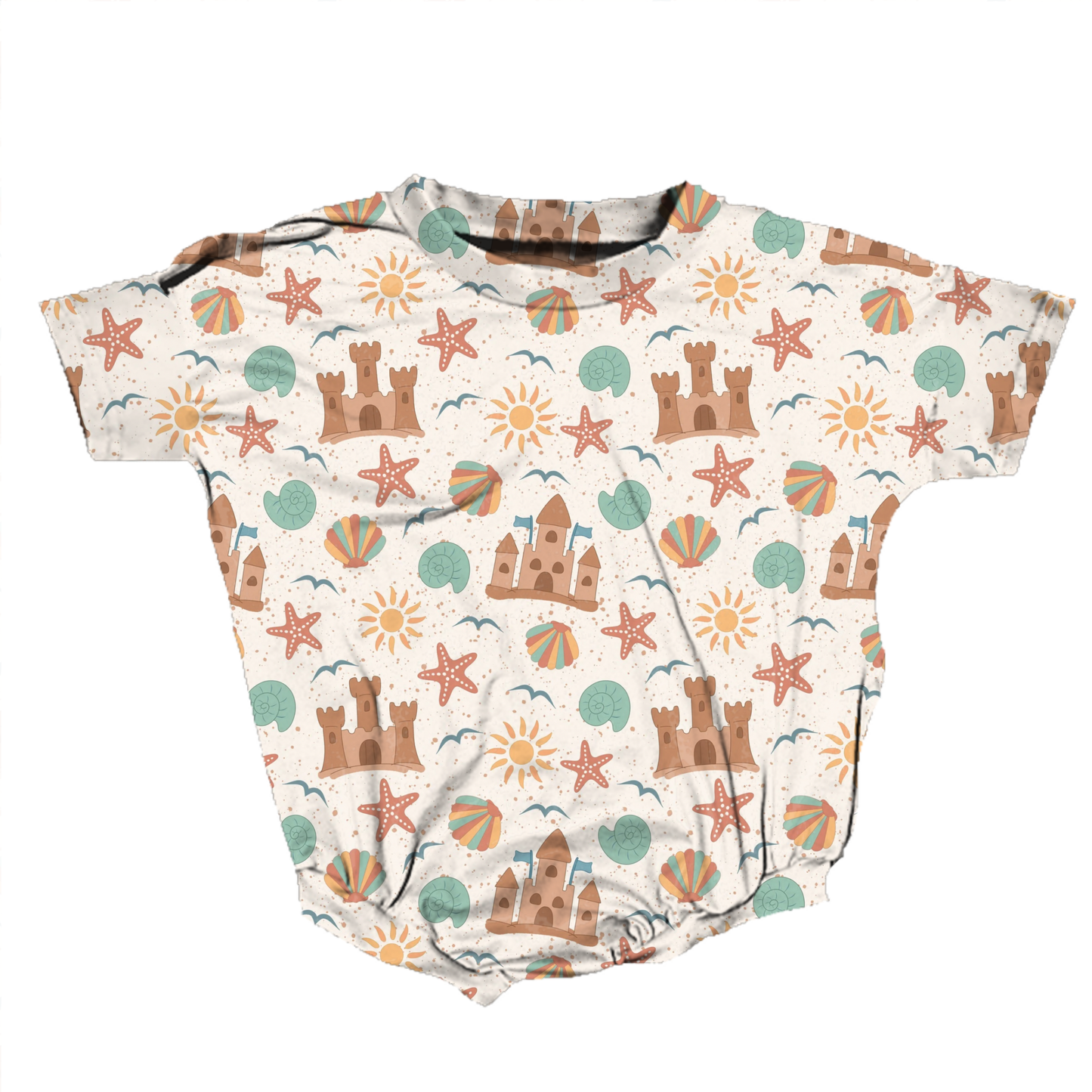 Beach Day Bliss Medically Adaptable Romper *RTS*