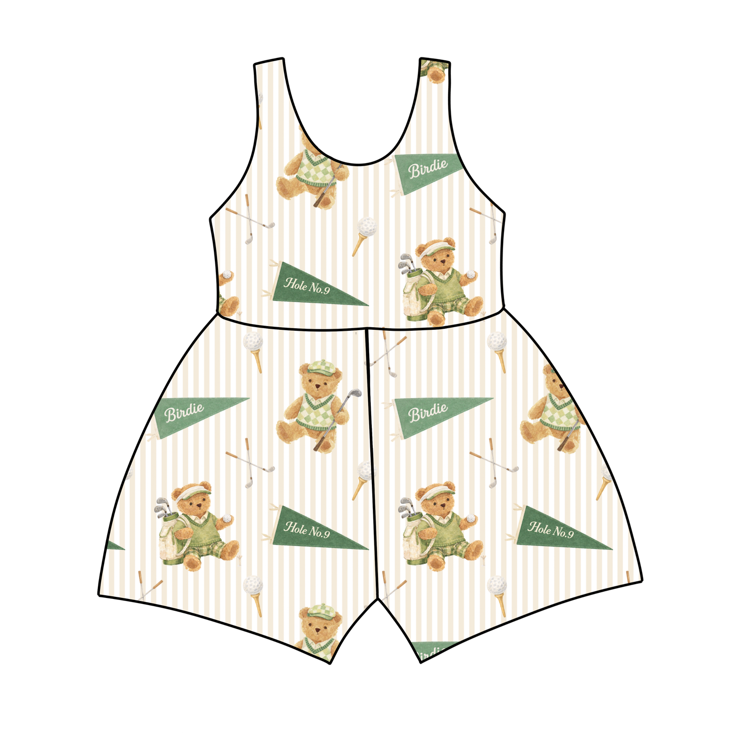 Tee Time Teddies Jumpsuit *RTS*