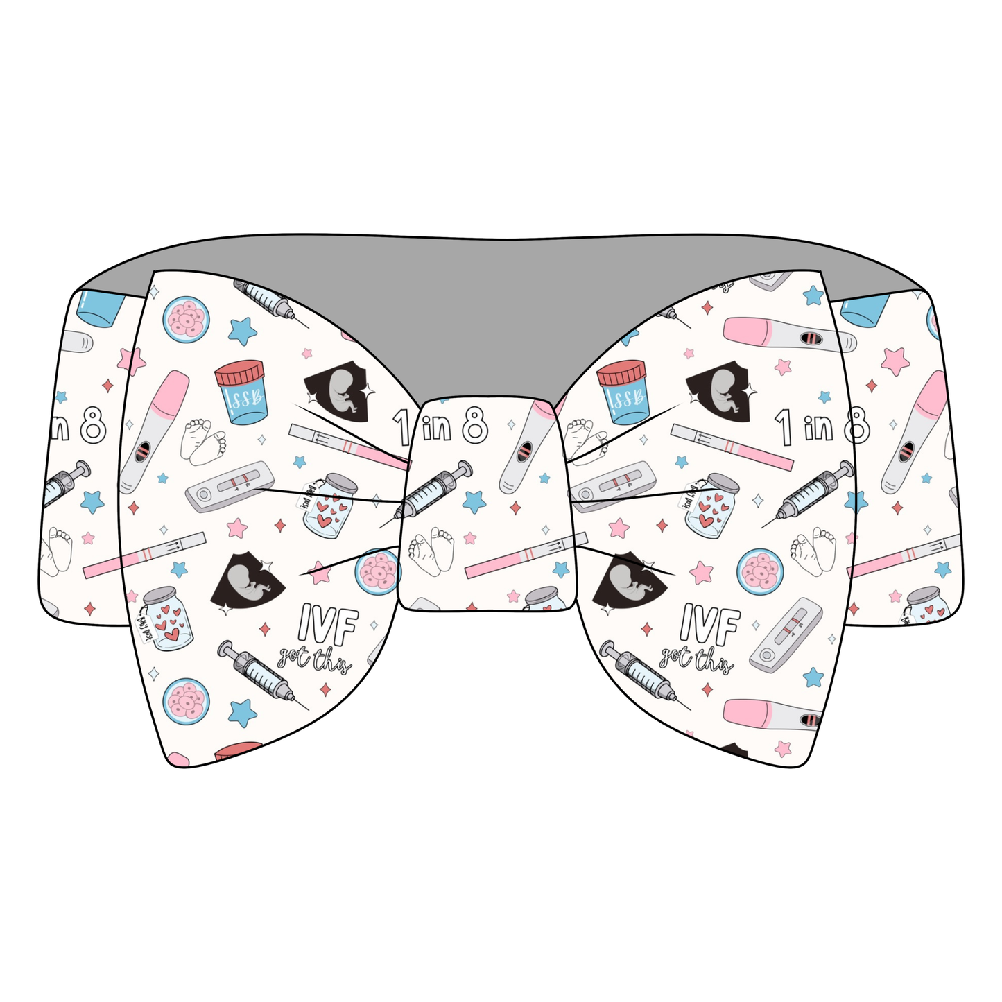 IVF Awareness Bamboo Bow Headband *RTS*