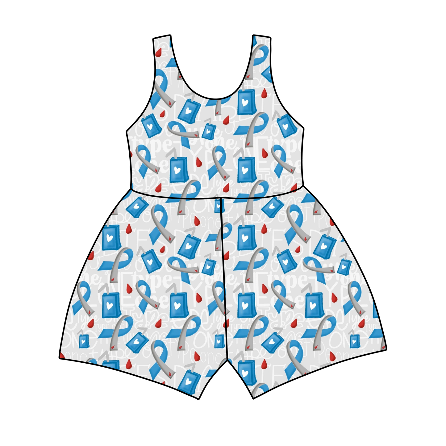 Type 1 Diabetes Awareness Jumpsuit *RTS*