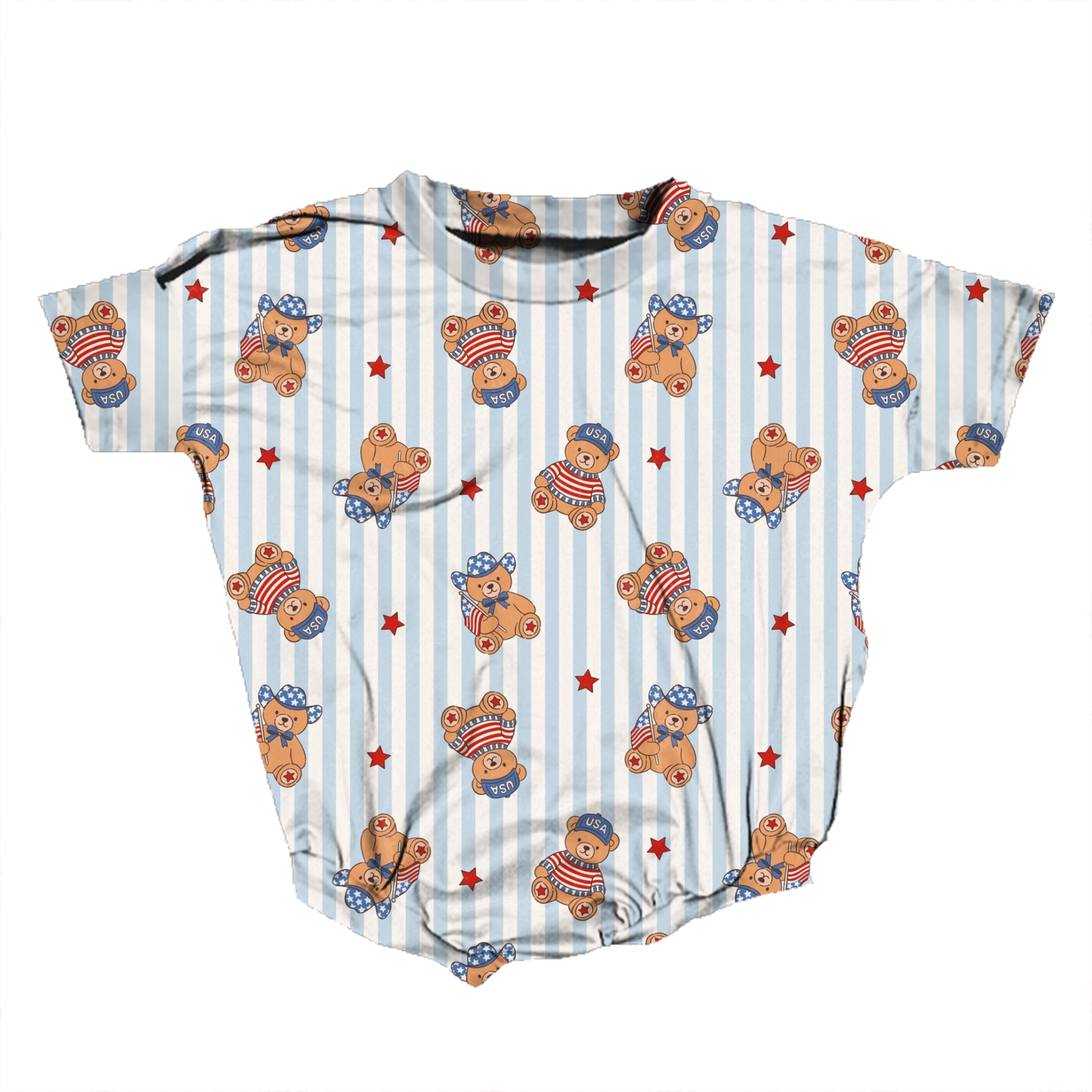 Little Liberty Bears Romper *RTS*