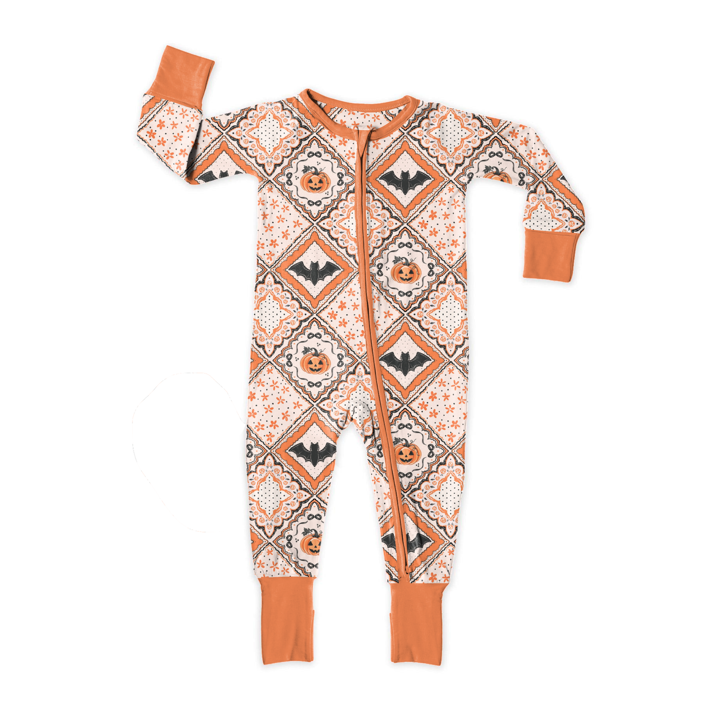 Pumpkin Patchwork Zipper Sleeper **PreOrder**