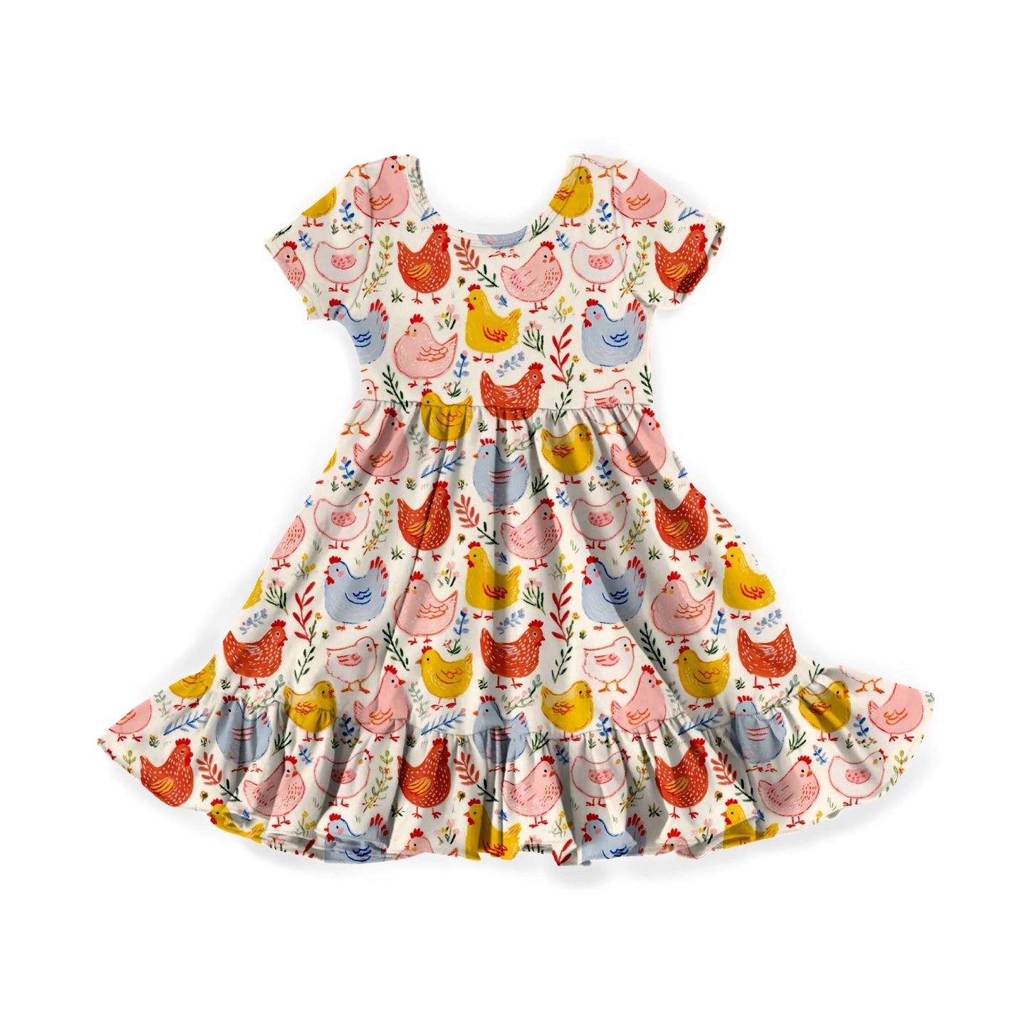 Country Coop Cuties Youth Twirl Dress *RTS*