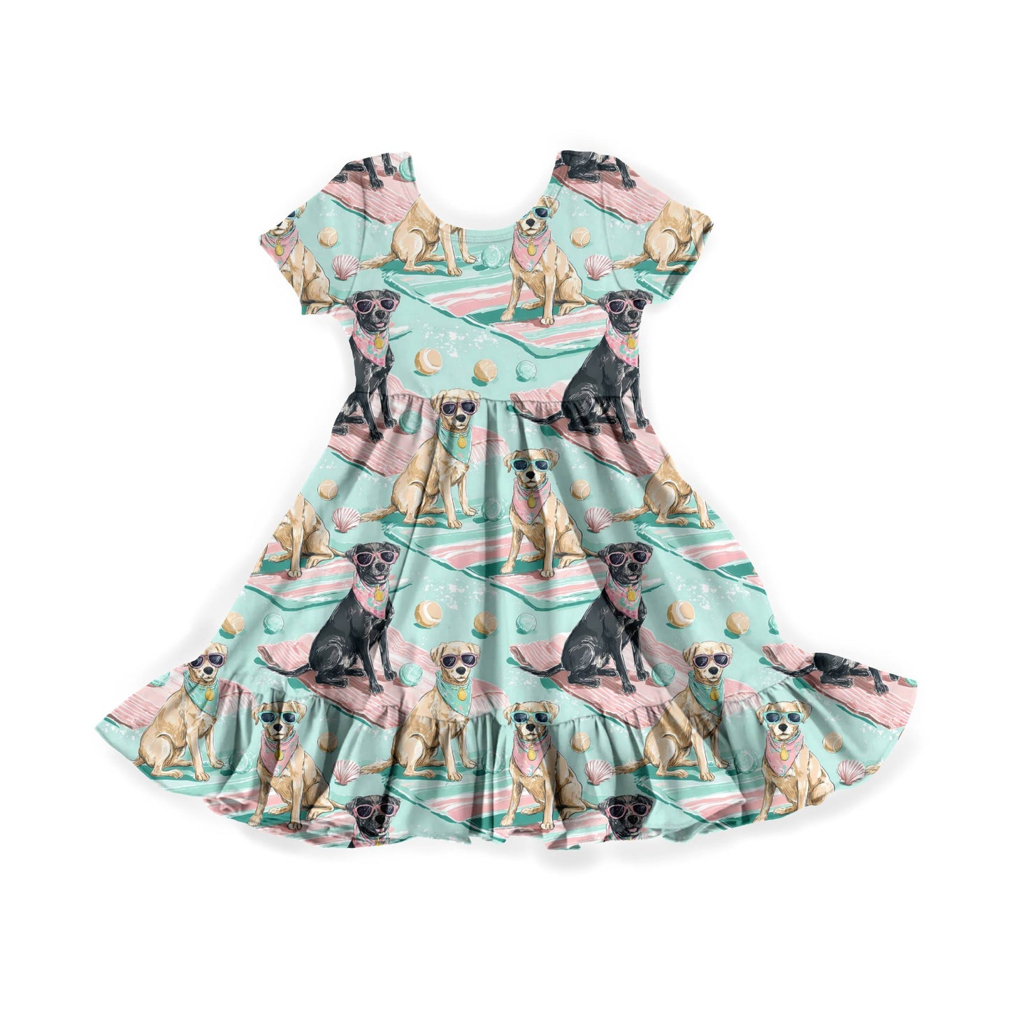 Coastal Canines Youth Twirl Dress *RTS*