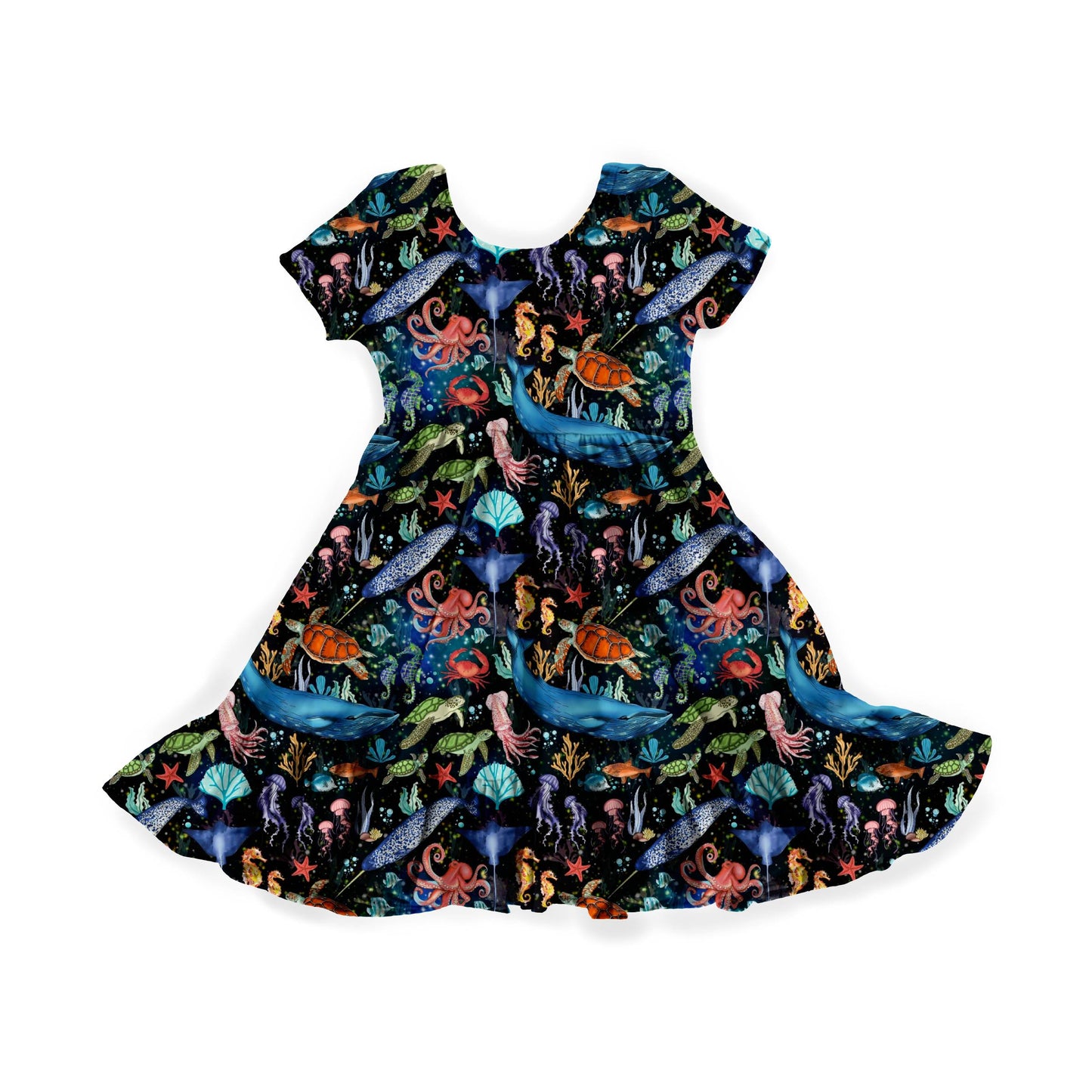 Deep Blue Darlings Youth Twirl Dress *RTS*