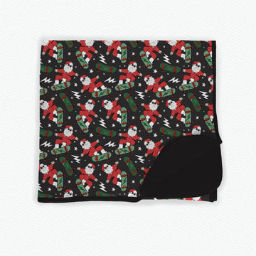 Skater Claus Bamboo Blanket **PreOrder**
