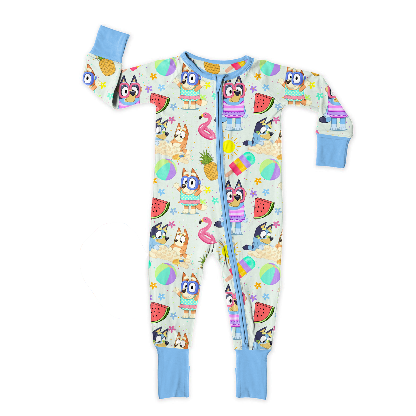 Sunny Heeler Paradise Medically Adaptable Zipper Sleeper *RTS*