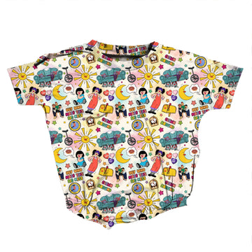Tick Tock & Tidy Up Romper **PreOrder**