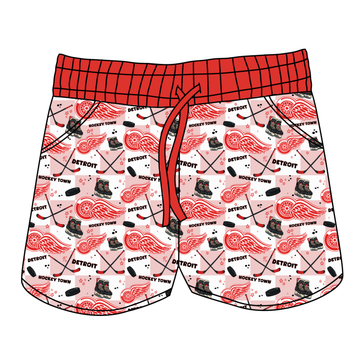 Detroit Hockey Women's Shorts **PreOrder**
