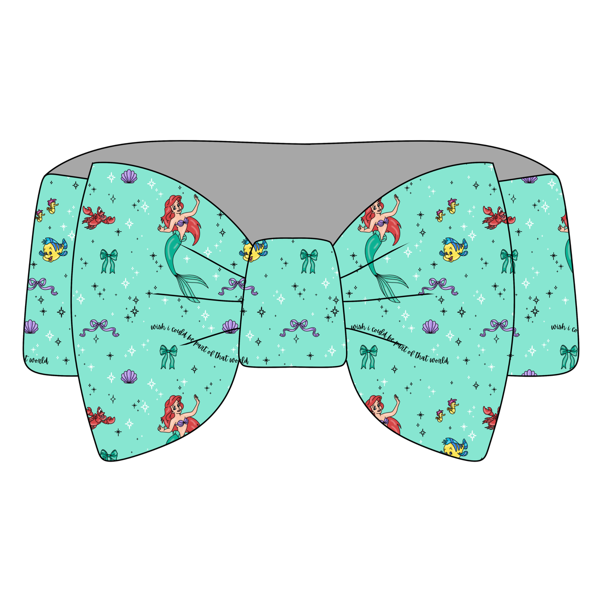 Under the Sea Sweethearts Bamboo Bow Headband **RTS*