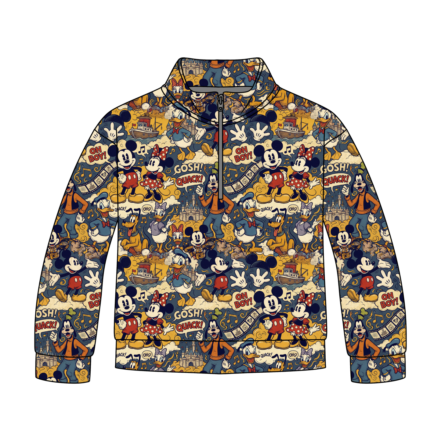 Vintage Toons Quarter Zip-Up **PreOrder**