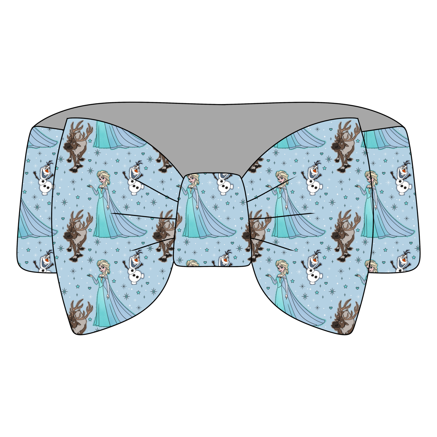 Frosted Wonderland Bamboo Bow Headband *RTS*