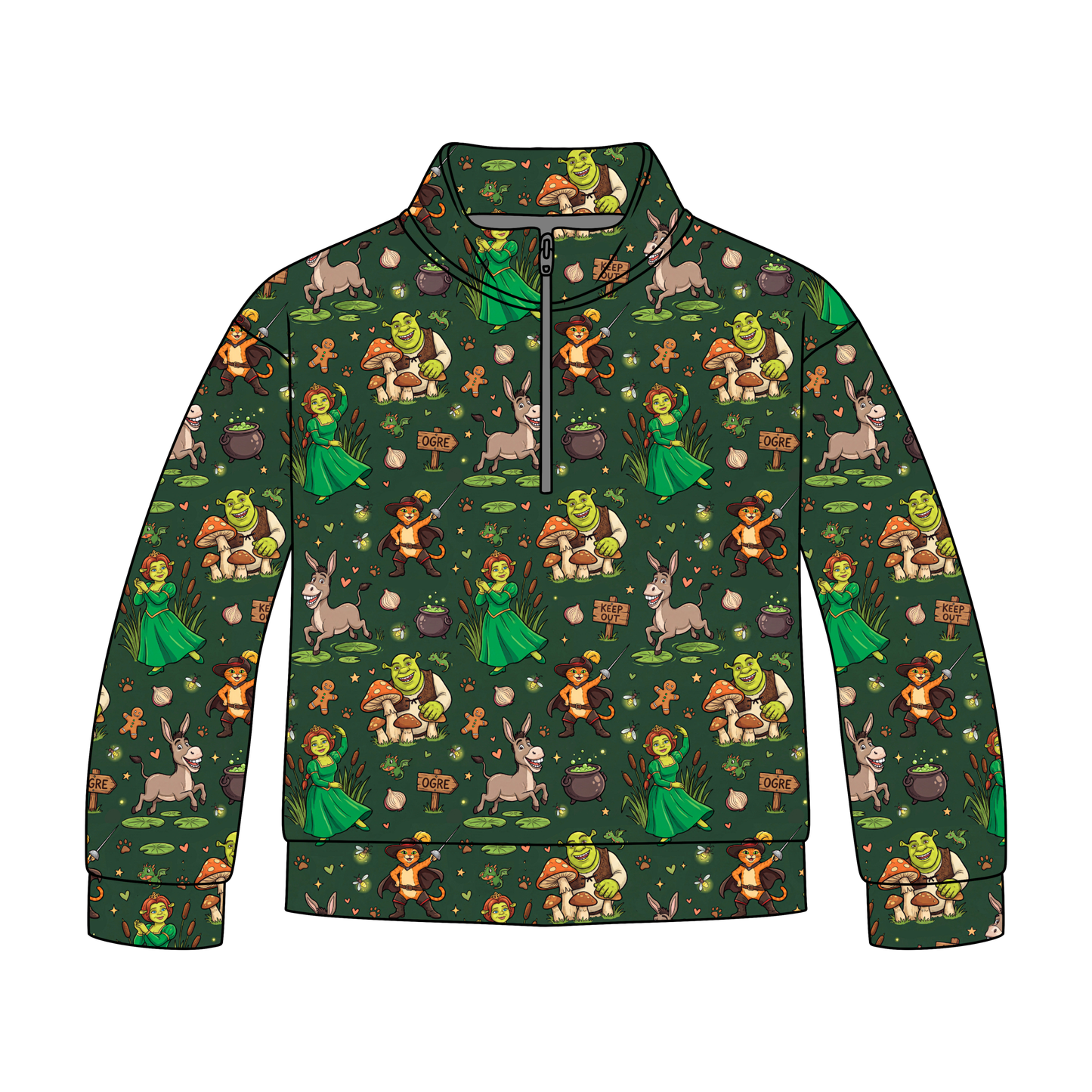 Happily Ever Orge Quarter Zip-Up **PreOrder**