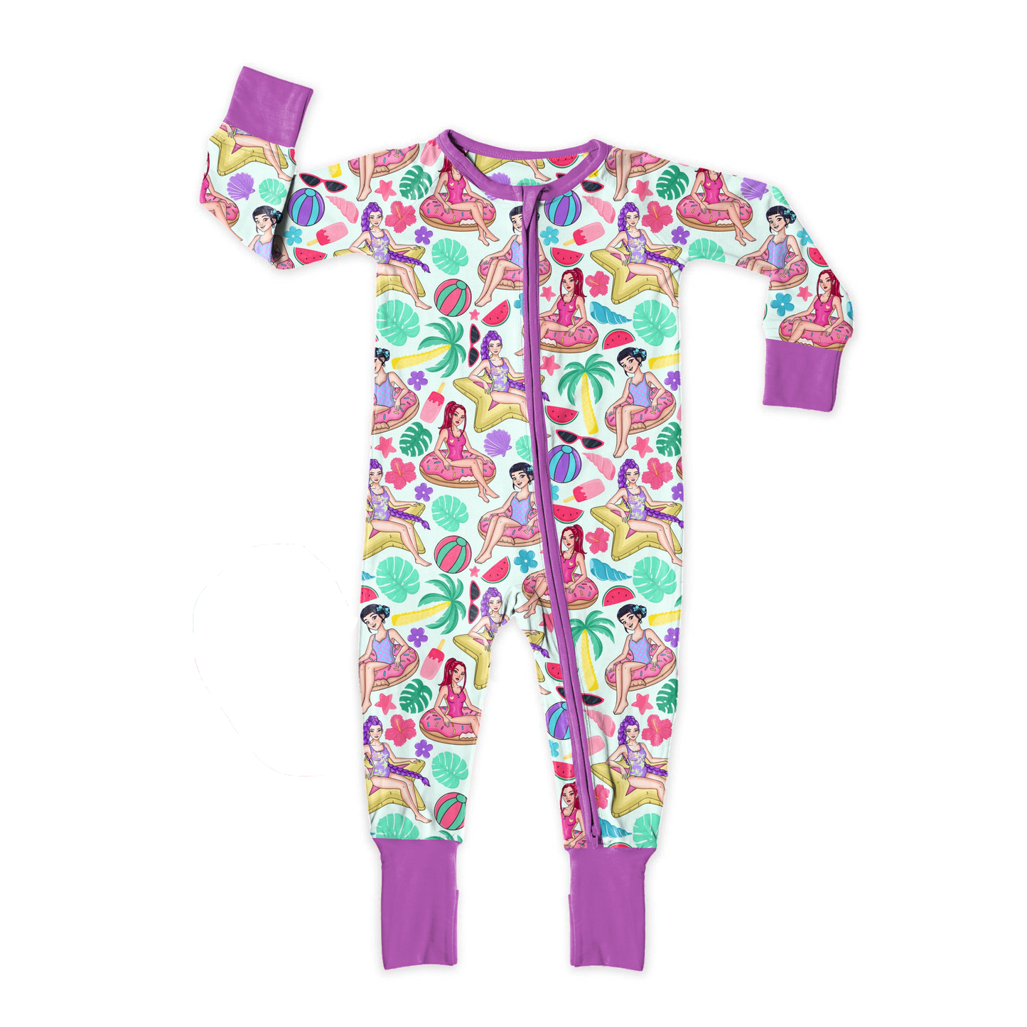 K-Pop Pool Party Zipper Sleeper *RTS*