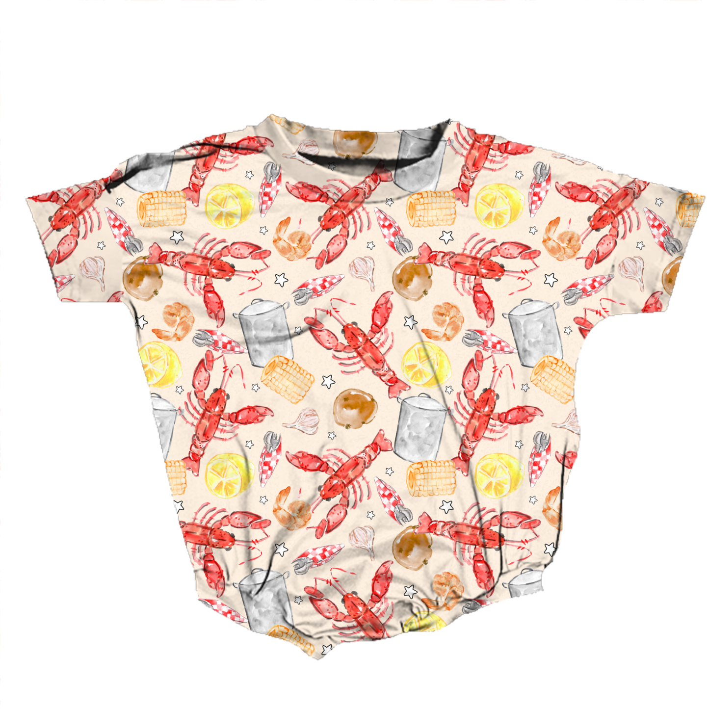 Backyard Bayou Bash Medically Adaptable Romper *RTS*