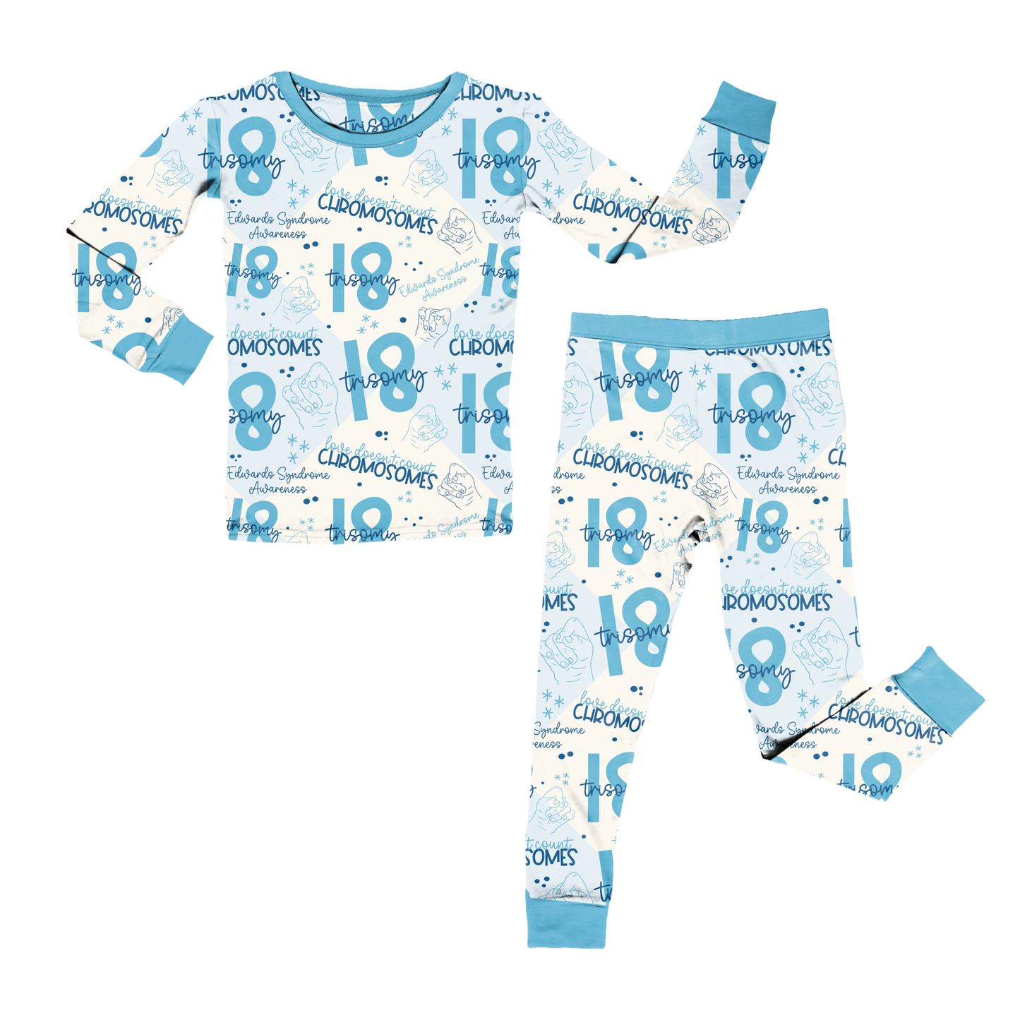 Trisomy 18 Awareness Youth Pant Set *RTS*