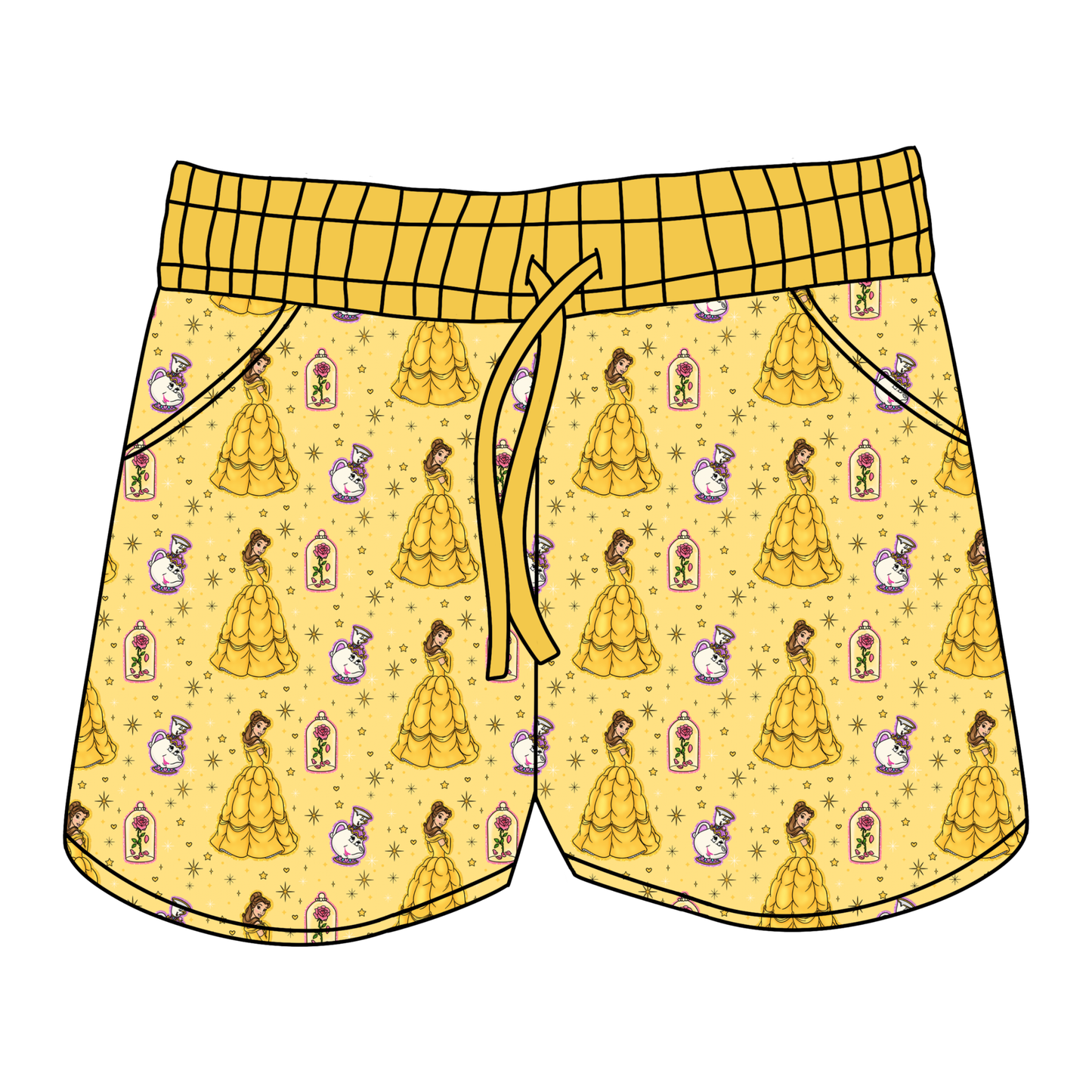 Golden Ballroom Glow Women's Shorts *RTS*