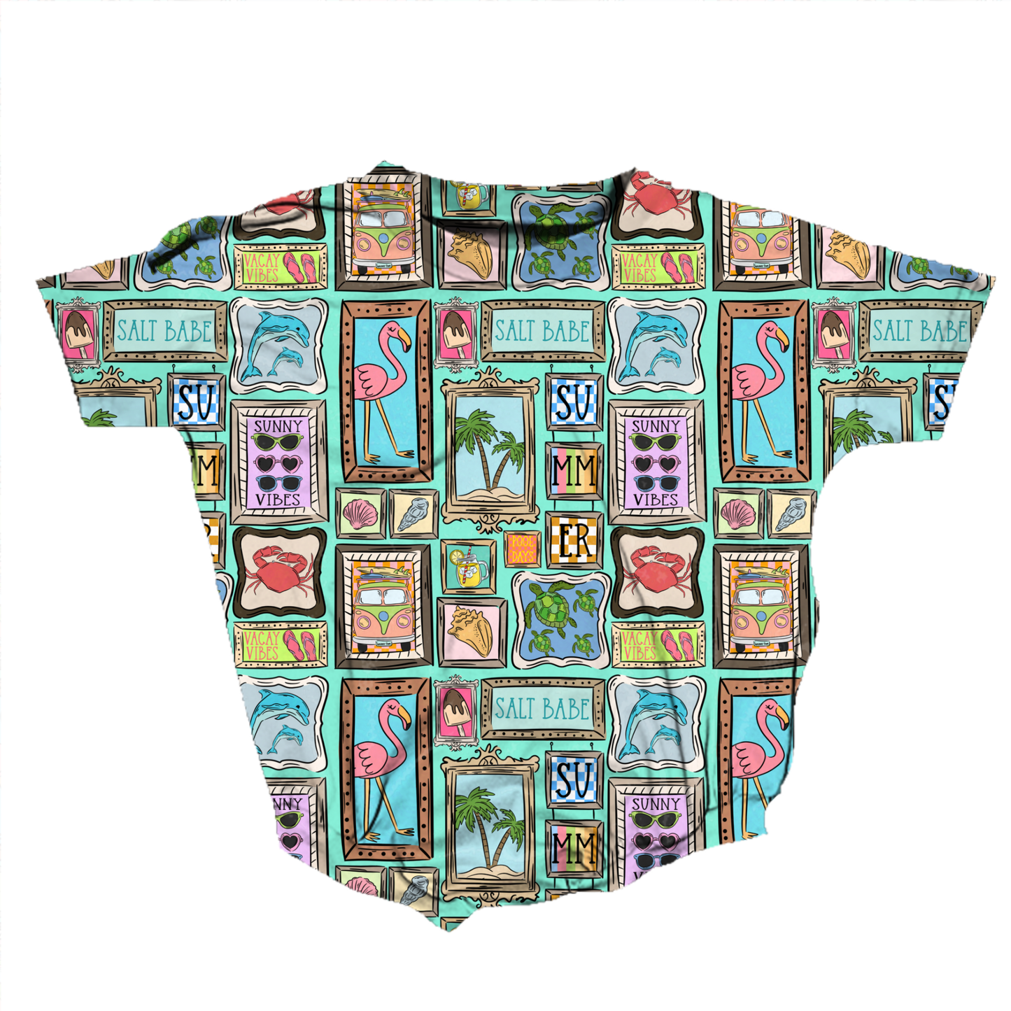 Coastal Cutie Vibes Medically Adaptable Romper *RTS*
