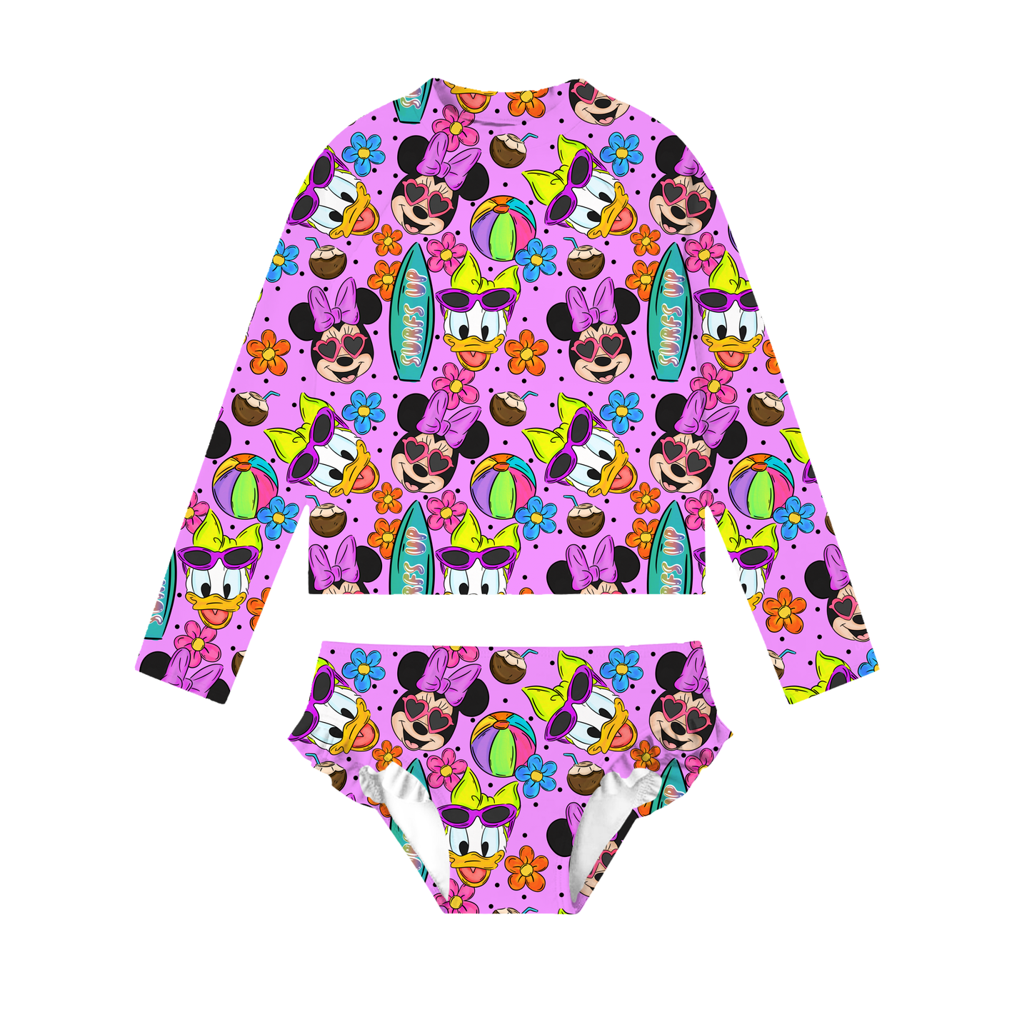 Surf Sweethearts 2-piece Rashguard Swimwear *RTS*