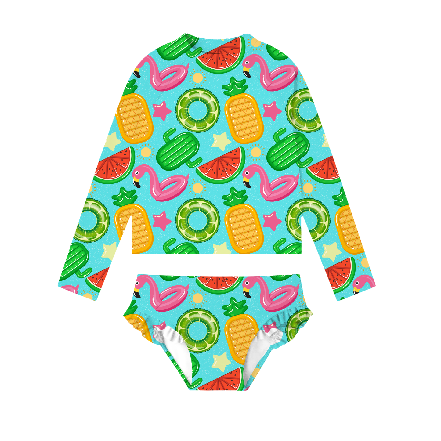 Poolside Paradise 2-piece Rashguard Swimwear *RTS*