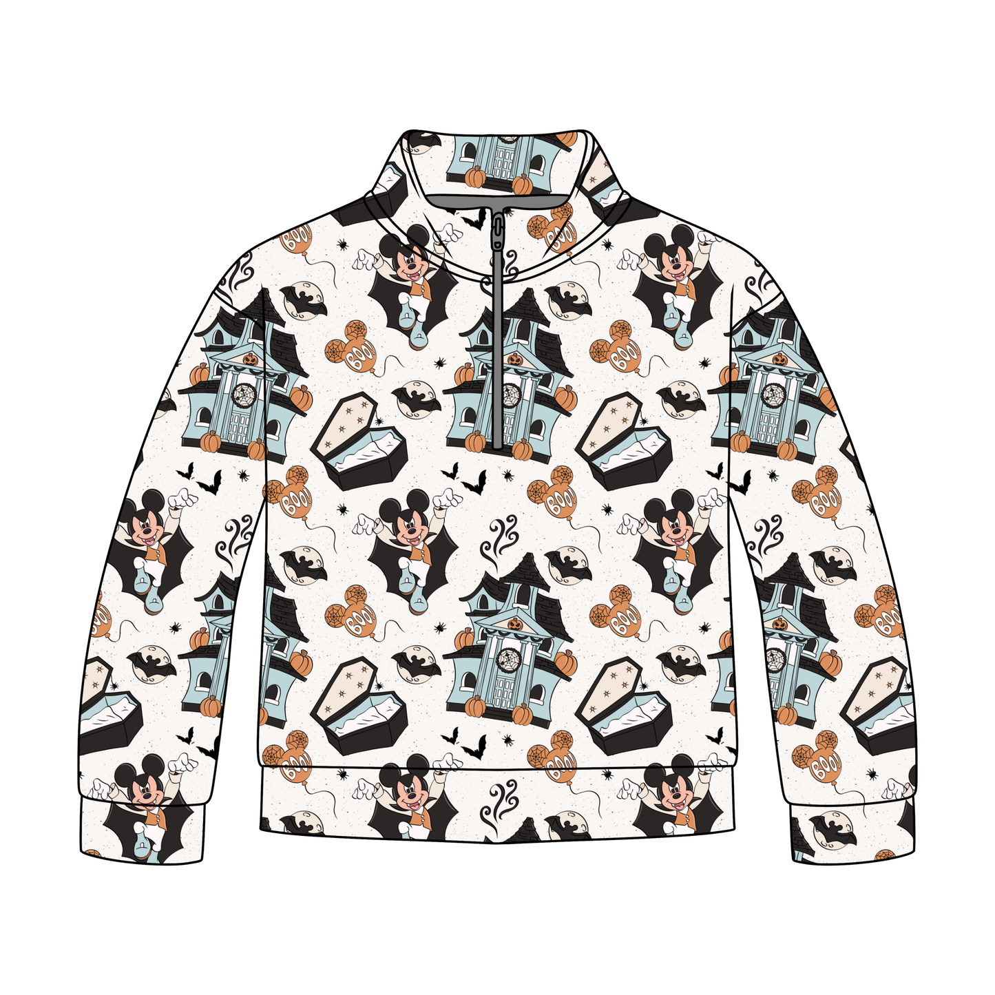 Vampire Mouse on Main Quarter Zip-Up **PreOrder**