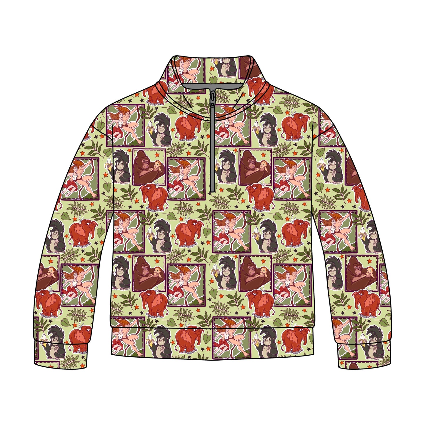 Heart of the Jungle Quarter Zip-Up *RTS*