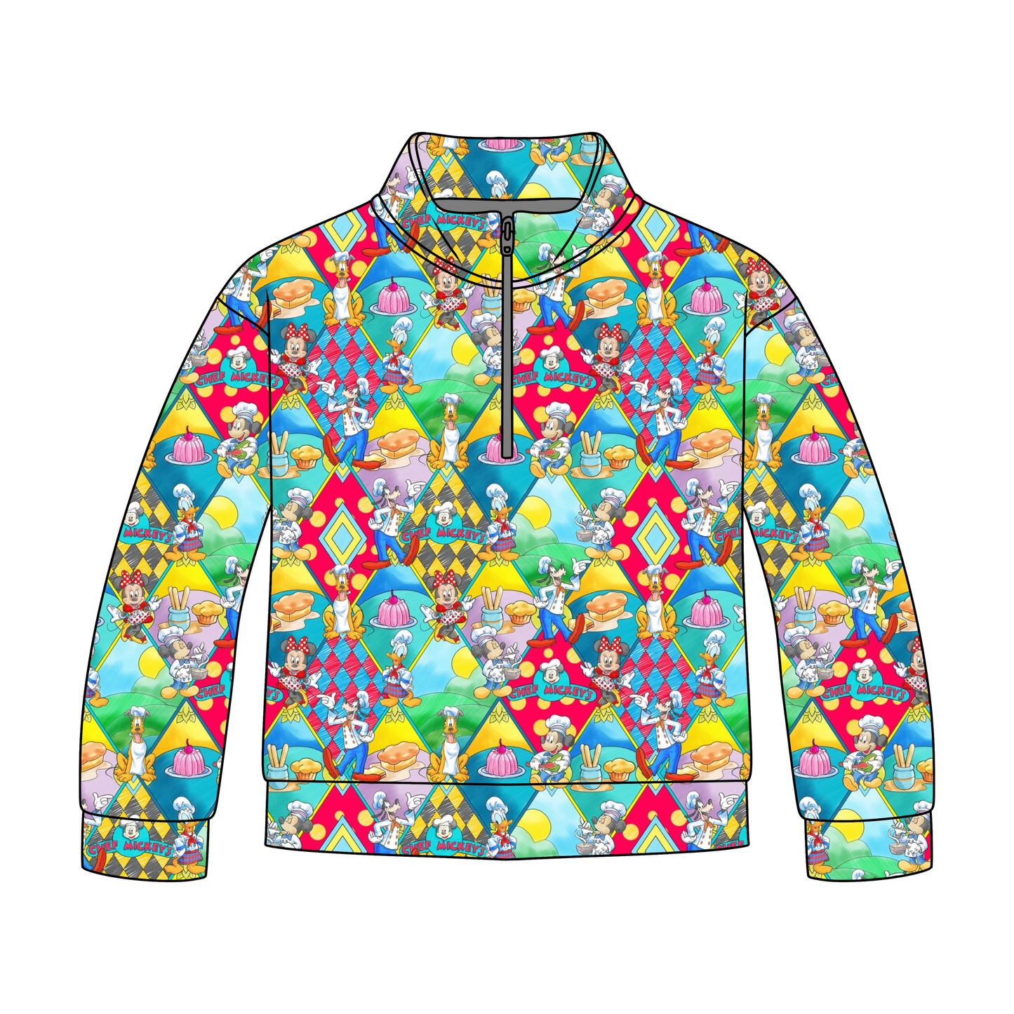 Dining with the Pals Quarter Zip-Up **PreOrder**