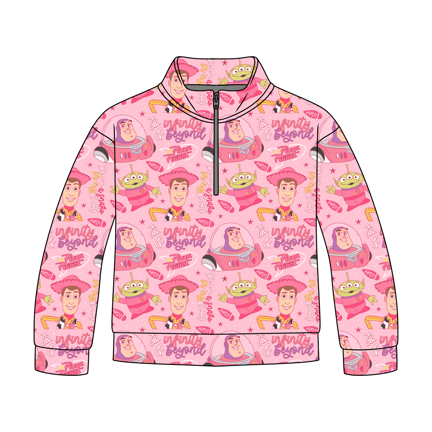 Infinity Dreams Pink Quarter Zip-Up *RTS*